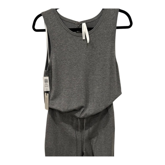 🎉HP🎉The Group Babaton Gray Shange Knit Sleeveless Jumpsuit with Drawstring Waist - Picture 1 of 9